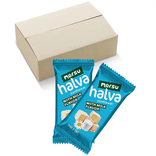 Халва подсолнечная Norsu молочная 210 г х 20 шт. - фото 3