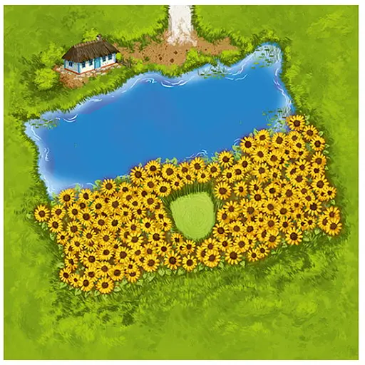 Аксесуар Feelindigo Українська плитка до гри Каркасон 3.0. Річка і Абат Carcassonne Ukraine Promo Tile укр. (ВР_УПК) - фото 1