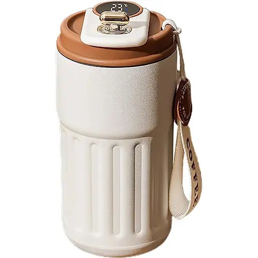 450 мл вакуумний ізольований кухоль з нержавіючої сталі герметичний дисплей температури Кавова чашка з кришкою для кави