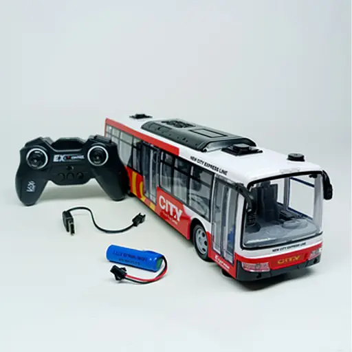 Автобус на радіокеруванні City Bus, 36 см, із підсвічуванням, акумулятор, 666-695NA (В асортименті)