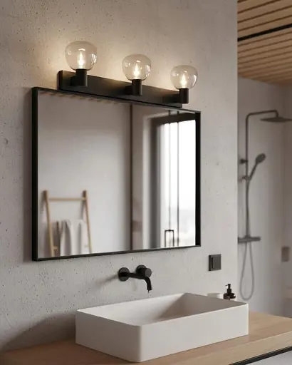 Бра, настінний світильник Goldlux 336033 Pola G9 3x5W IP44 чорний - фото 2