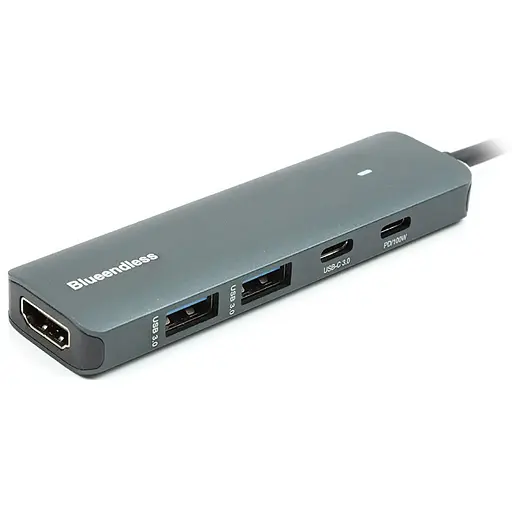 USB-хаб Blueendless USB Type-C - 2 x USB 3.0, Type-C PD, HDMI