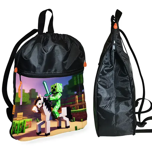 Шкільний рюкзак дитячий Minecraft + Сумка для взуття спортивної форми рюкзак-мішок для хлопчика (01739) - фото 2