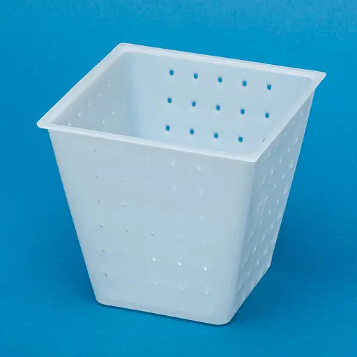 Комплект з 10 форм для виготовлення м'яких, вершкових, розсольних та сирів з пліснявою «Пірамідка» 0.4 л (фета, бринза, брі), Kitchette Білий 87897 - фото 7