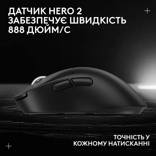 Мышь компьютерная Logitech Pro X Superlight 2 Dex Black (910-007357, 910-007359) - фото 6