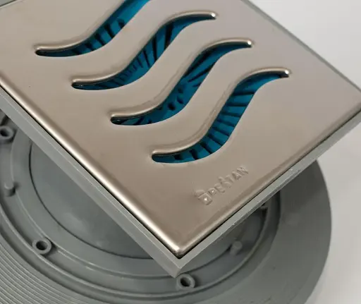 Душевой трап Pestan Confluo Tide-1 боковой 15x15 см (240159) - фото 3