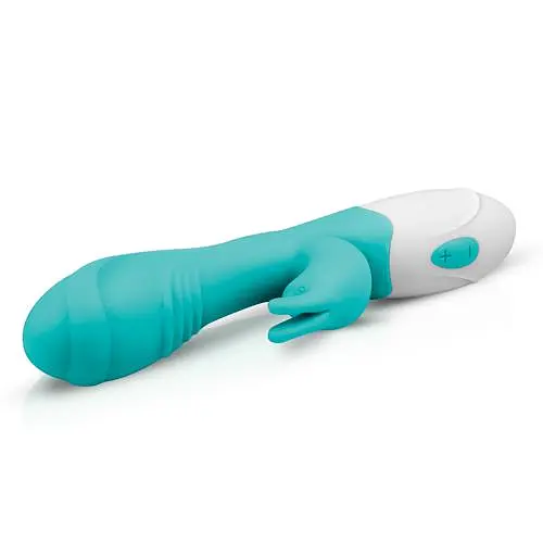 Вібратор-кролик EasyToys Good Vibes Only Leda 20 см бірюзовий - фото 4