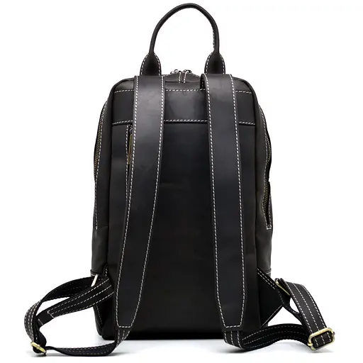 Кожаный женский рюкзак TARWA 27х36х13 см sum0026429 - фото 6