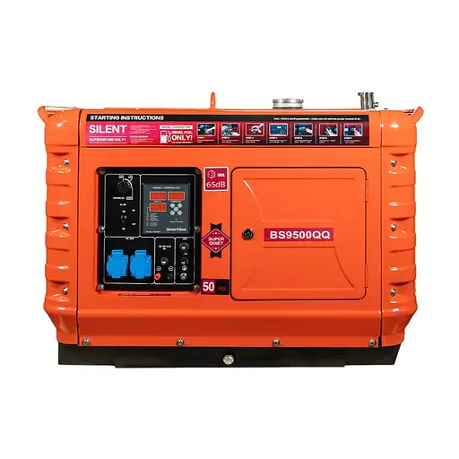 Генератор дизельный однофазный 5.5 кВт Bison BS9500QQ (41-00411) - фото 3