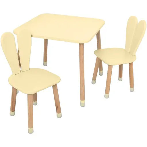 Дитячий столик 04-025BEIGE зі стільцем, бежевий