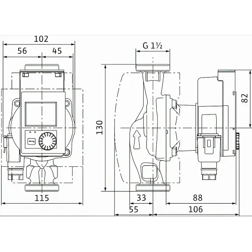 Циркуляционный насос Wilo Stratos PICO 25/0.5-6-130, 1/2" (4244396) - фото 2
