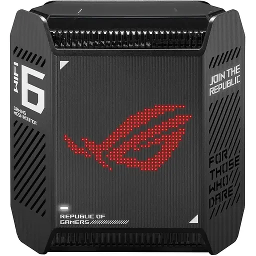 ASUS Маршрутизатор ROG Rapture GT6 1PK black AX10000 3xGE LAN 1x2.5GE WAN 1xUSB 3.2g1 WPA3 OFDMA MESH