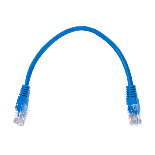 Патч-корд сетевой E-NET UTP, RJ-45, CAT.5/CAT.6, 0.5m (25-00102)