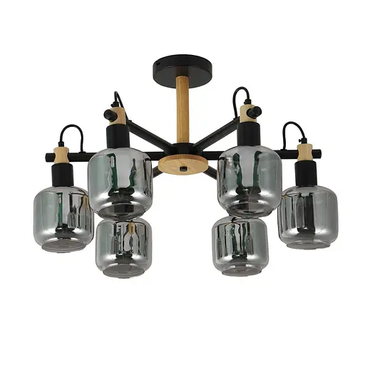 Люстра Ardero BL1460-1 DENVER під лампу чорний - фото 2