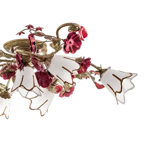 Люстра стельова Brille флористика E14 60W GR (BKL-512S/7) - фото 4