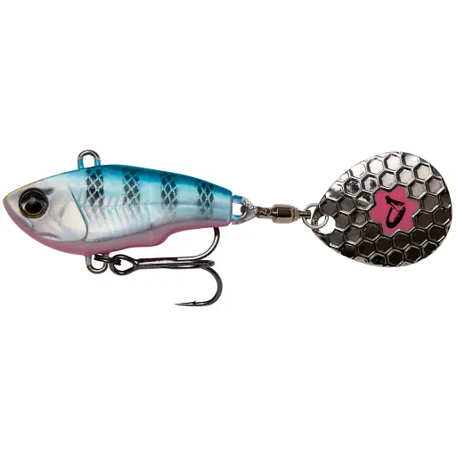 Тейл-спинер Savage Gear Fat Tail Spin 55 mm 9 g Blue Silver Pink