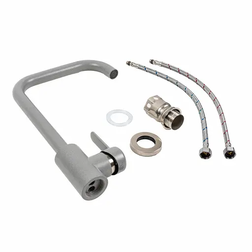 Змішувач для кухні Platinum KT 11 (3008B-FH) сірий металік Сірий - фото 2