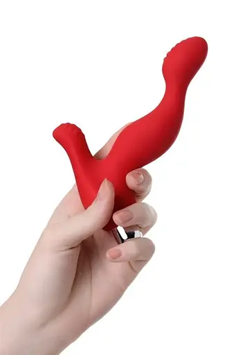 Стимулятор простати ToDo Vibrating Prostate Massager Proman, 12.5 см червоний - фото 4