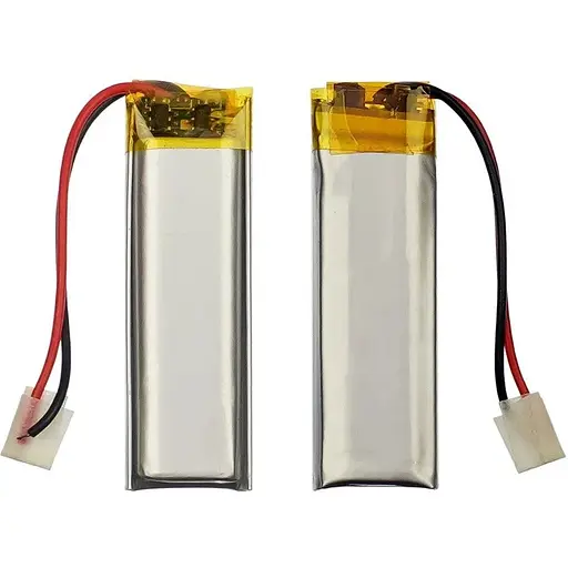 Акумулятор 501240P універсальний з контролером, 5 х 12 х 41 мм (160 mAh)/ для кейсів навушників, bluetooth гарнітур, MP3 плеєрів