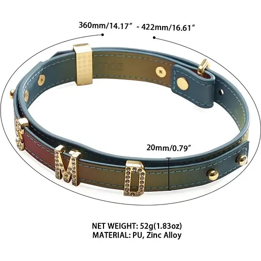 Ошейник Lockink Multi-Color DIY Alphabet Collar - фото 6