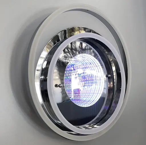 Світлодіодна люстра з 3D ефектом Line.F A 55011/2S+LED 3D CR - фото 1