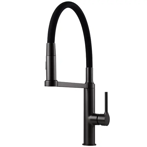 Змішувач для кухні TOPAZ SARDINIA TS 08401-H71-GP графітовий з лейкою-душем для зручності та стилю