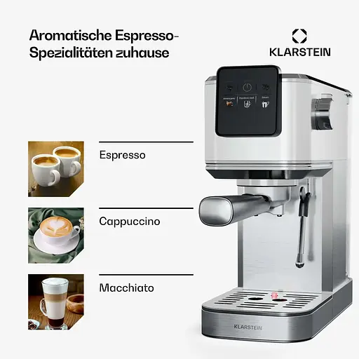 Кавоварка Klarstein SteelPresso Slim 1350 W 20 бар (10046328) - фото 3