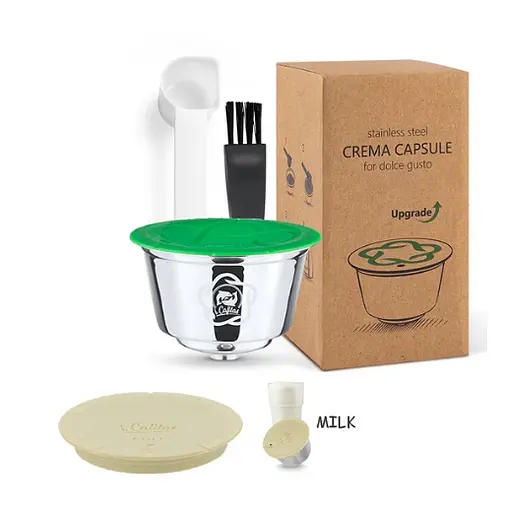 Комплект для приготовления Капучино, Латте, Мокка в кофемашине Nescafe Dolce Gusto ( Капсула + крышка) - фото 2