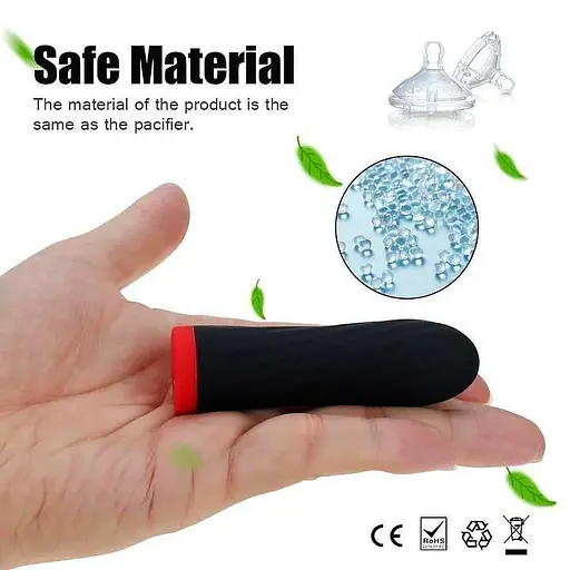 Міні-вібратор «Rechargeable Silicone Touch» 10 режимів вібрації жовтий K0984-2 - фото 8