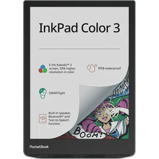 Электронная книжка PocketBook InkPad Color 3 (PB743K3), IPX8, Stormy Sea