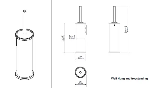 Ершик для унитаза Sonia TP 117017, Хром - фото 4