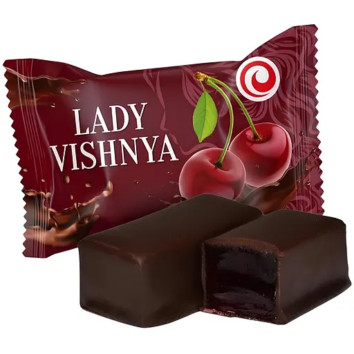 Конфеты глазированные SweeTale Lady Vishnya с желейным корпусом 2 кг - фото 2