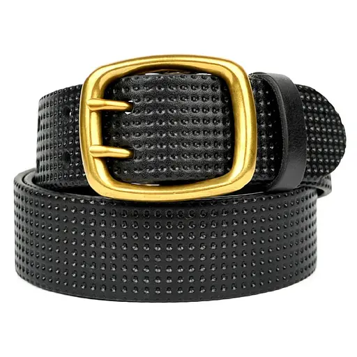 Ремінь шкіряний Sergio Torri широкий з тисненням перфорація 40 мм acs0032071 - фото 3