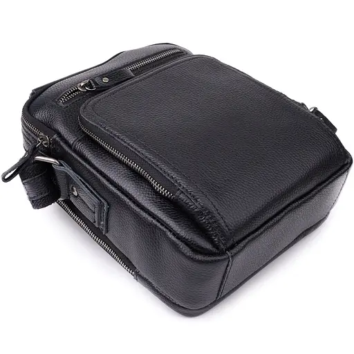 Ділова чоловіча сумка з ручкою для перенесення в руці з натуральної шкіри Vintage 21х25х10 см sum0027500 - фото 15