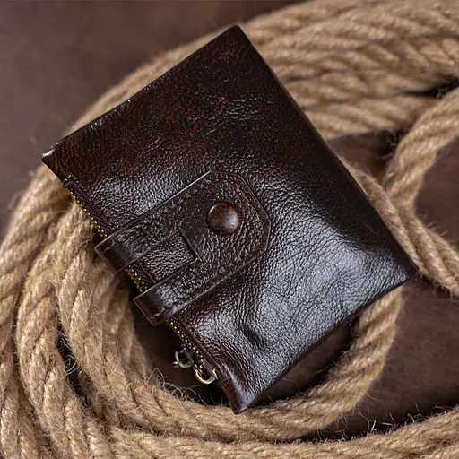 Чоловічий шкіряний гаманець Vintage 9.2x12 см acs0015718 - фото 6