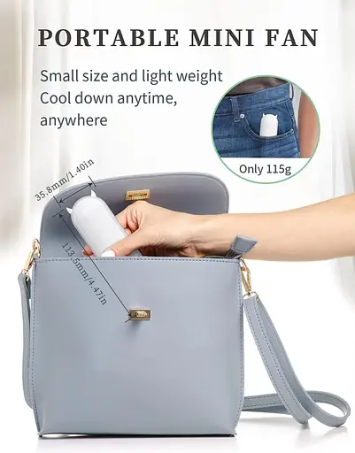 Портативный ручной вентилятор LETSCOL - фото 2