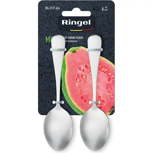Набор чайных ложек Ringel Mira 6 шт. в блистере нержавеющая сталь 14 см (RG-3117-6/4).