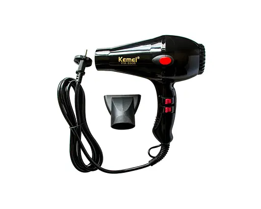 Фен для сушіння та укладання волосся Kemei KM-8906 3000 Вт з іонізацією - фото 3