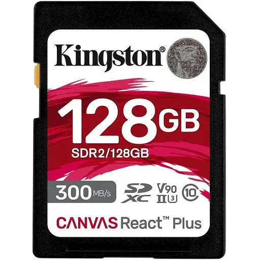Kingston Карта пам'яті 128GB SDXC C10 UHS-II U3 R300/W260MB/s