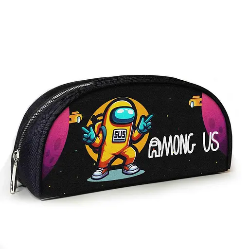 Пенал шкільний Амонг Ас/Among Us 23х10х8 см з принтом для хлопчика (02810)
