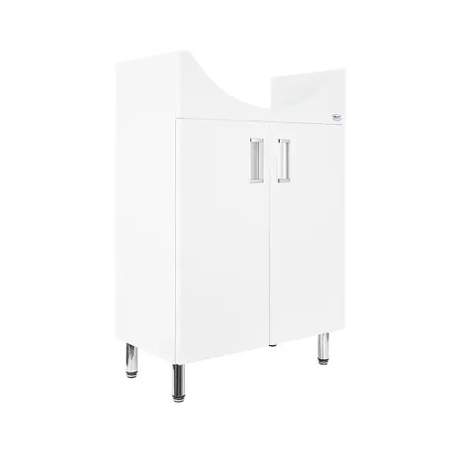 Тумба ПіК Kraft Декор Т1 + раковина Arteco 55 см Білий 30412 - фото 4