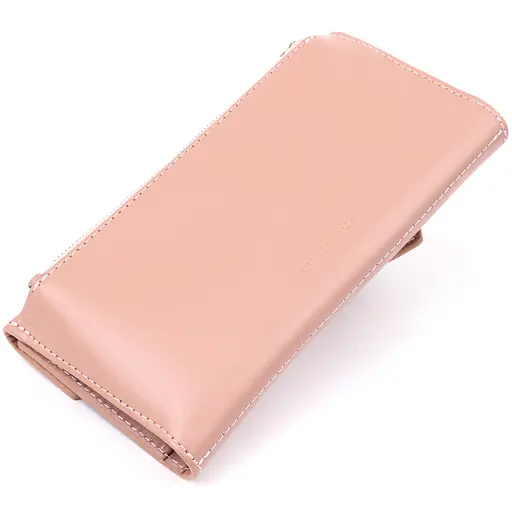 Женский кожаный кошелек Grande Pelle 21х10х2 см acs0018766 - фото 2