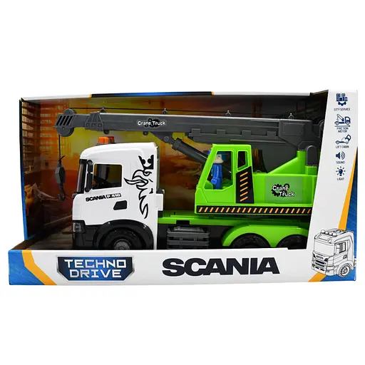 Автомодель серії TechnoDrive Mid Truck - Автокран Scania (3006KS) - фото 1
