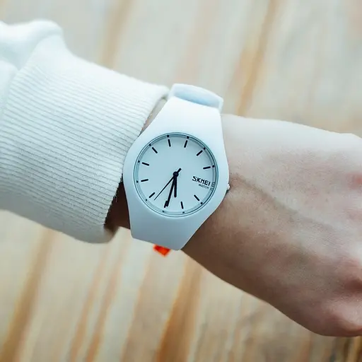 Годинник Skmei Rubber White 9068C - фото 3