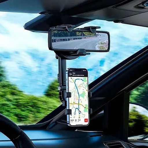 Автотримач на дзеркало заднього виду Borofone BH87 Windriver Black - фото 5