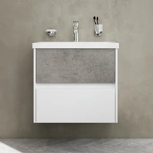 Тумба подвесная AM.P GEM S 60 см с умывальником (M91-FHX0602-WC0602BF38) - фото 2