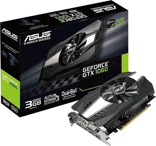 Відеокарта GeForce GTX 1060 3GB Asus Phoenix (PH-GTX1060-3G) Б/В - фото 1