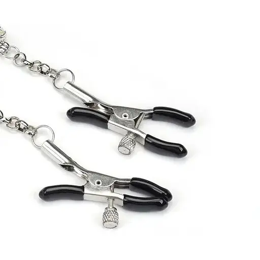 Затискачі для сосків Liebe Seele Glow-in-dark Nipple Clamps Blue