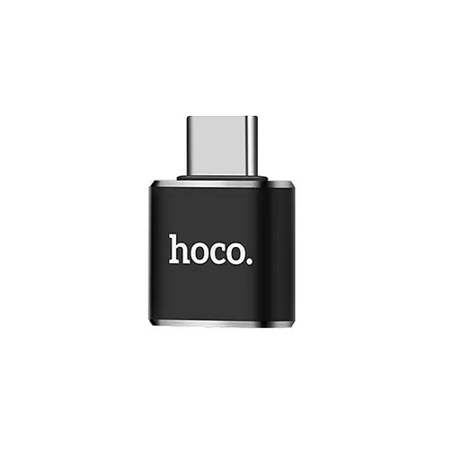 Перехідник Hoco UA5 Type-C to USB Чорний - фото 2