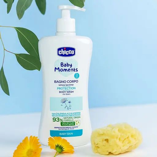 Гель для купания Chicco Baby Moments Без слез с календулой 750 мл (10581.00) - фото 2